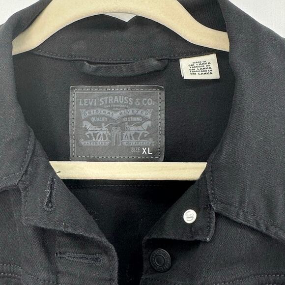 Levi's Original Trucker Black Classic Denim Jacket size XL - Picture 7 of 7